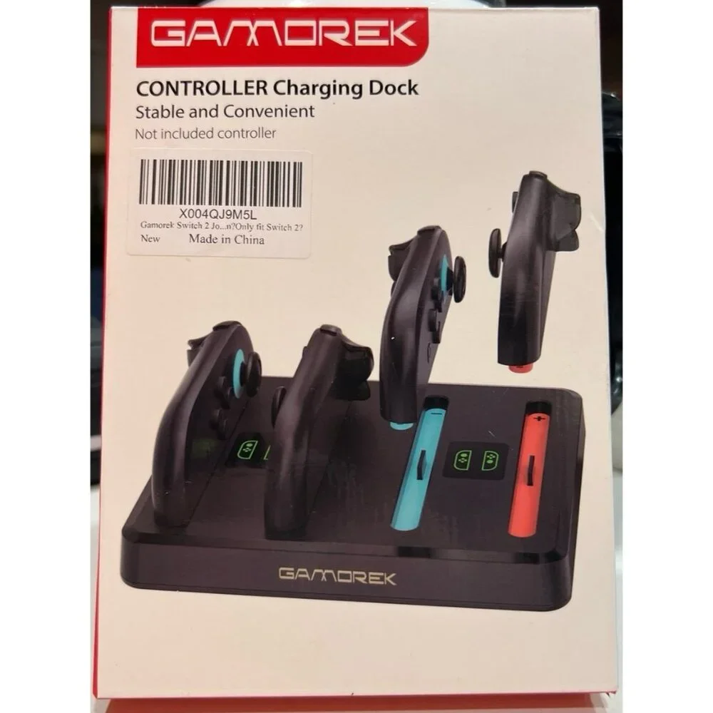 Gamorek Controller Charging Dock specifically designed for Nintendo Switch 2 Joy